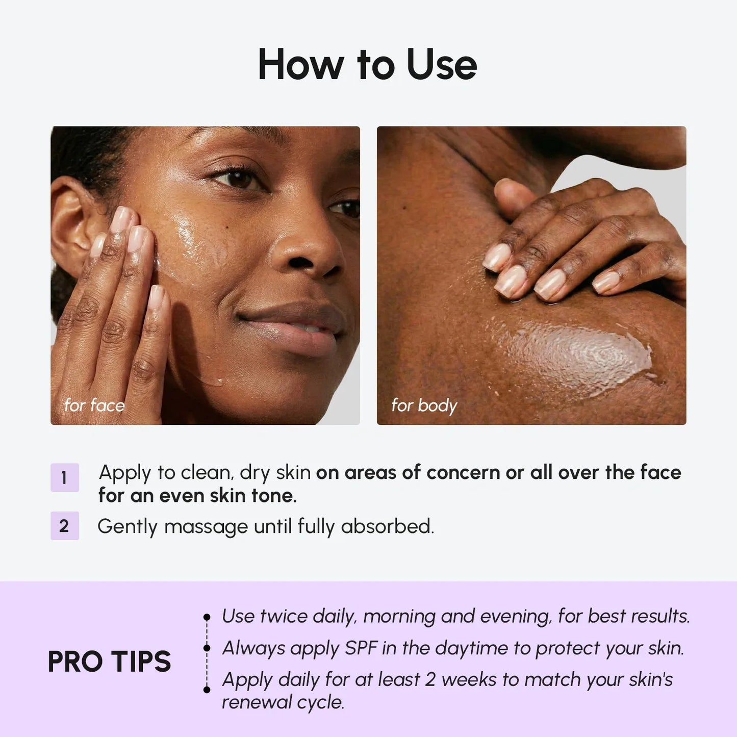 Face & Body Serum Corrector for Dark Spots
